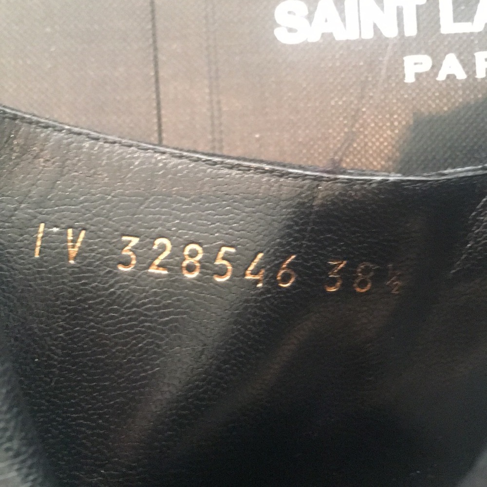Saint Laurent Suede Pointed Booties - Picture 8 of 8